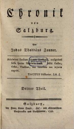 Chronik von Salzburg, 3