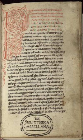 Gregorius Papa I.: Expositio in canticum canticorum (Ct 1, 1-8)