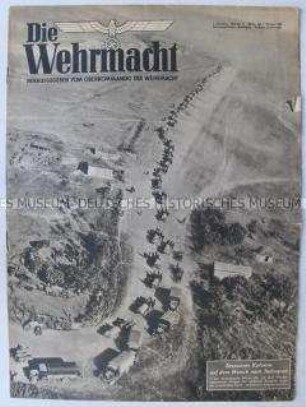 Militärische Fachzeitschrift "Die Wehrmacht" u.a. zum Vormarsch der Wehrmacht auf Stalingrad (Titelfoto)