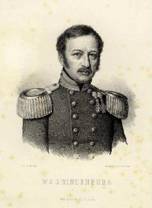 Bildnis von Wilhelm August Gottlieb Hindenburg (1795-1880)