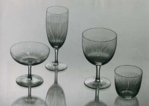 Kelchglasgarnitur "AO" mit Schliff von Richard Süßmuth