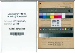 Entnazifizierung Johannes Kettel, geb. 01.11.1907 (Kassierer)