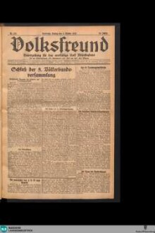 Der Volksfreund : Tageszeitung für das werktätige Volk Mittelbadens