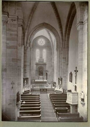 ehemalige Klosterkirche, katholischer Teil. Blick zum Hochaltar