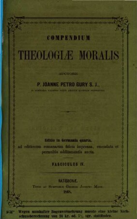 Compendium theologiae moralis. 4