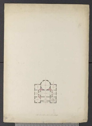 Entwurf eines Landhauses für "M. John Swartz", Grundriss