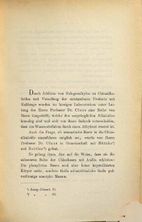 Beitraege zur Kenntniss des ??- und ß Činčhoničins : Inaug. Diss. der Univ. Freiburg i. Breisgau