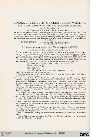 Einunddreissigste Generalversammlung des Württembergischen Kunstgewerbevereins