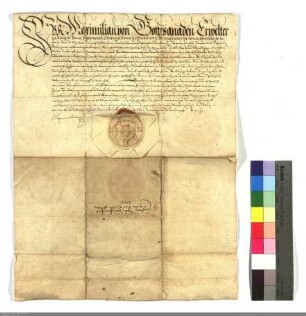 Erzherzog Maximilian, Deutschmeister, gestattet dem Landkomtur von Hessen zum Besten des Hauses Flörsheim 4000 fl. aufzunehmen.