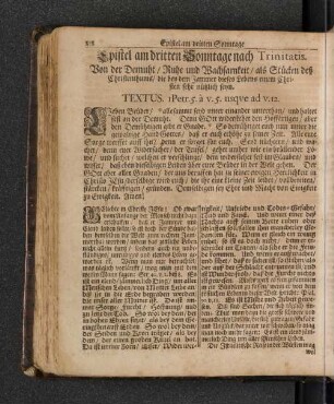 Epistel am dritten Sonntage nach Trinitatis.