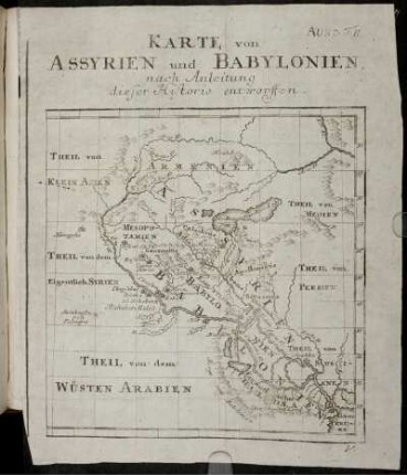 Karte von Assyrien und Babylonien