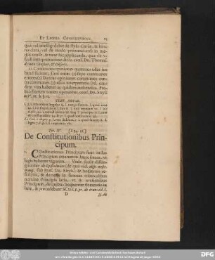 Tit. IV. (I. 14. 16.) De Constitutionibus Principum.