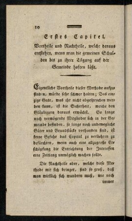 10-28, Erstes Capitel