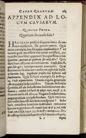 Appendix Ad Locum Causarum
