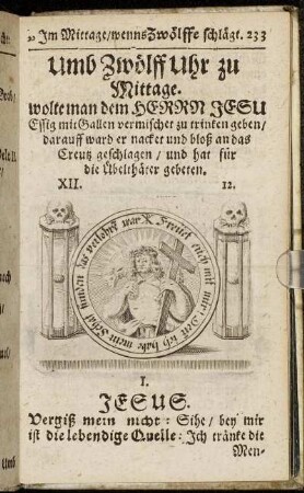 Umb Zwölff Uhr zu Mittage