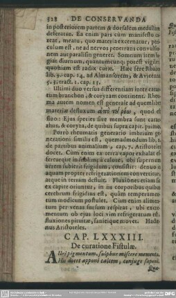 Cap. LXXXIII. De curatione Fistulae