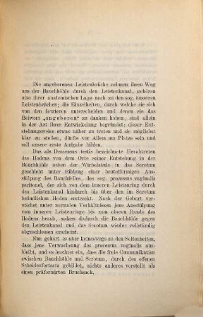 Die angeborenen Leistenhernien und ihre Behandlung