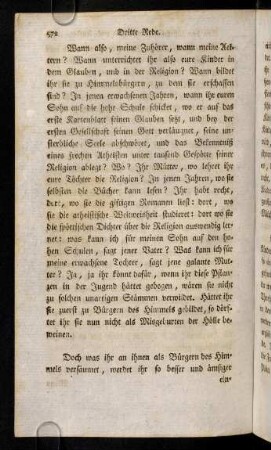 572-579, Wann also, meine Zuhoerer, wann meine Aeltern? ...