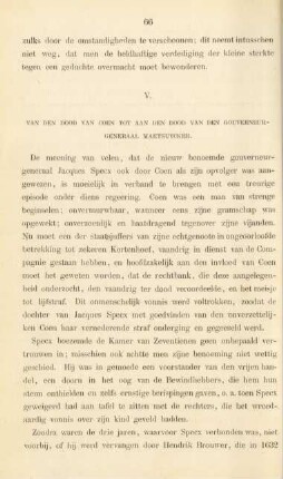 V. Van den dood van Coen tot aan den dood van den Gouverneur-Generaal Maetsuycker