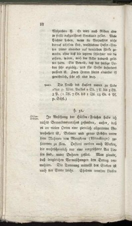 §. 31. [Hülsenfrüchte]