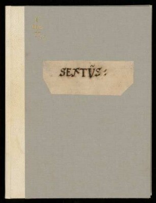 Geistliche Vokalmusik, Instrumentalmusik. Sextus : 17. Jh.