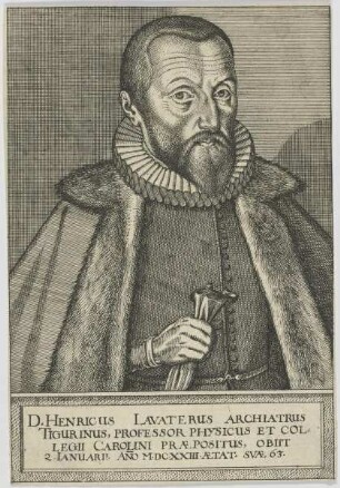 Bildnis des Henricus Lavaterus Archiatrus