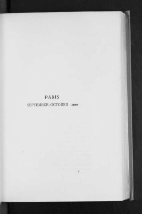 Paris September-October 1900