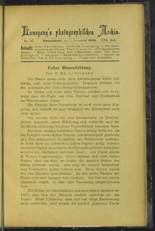 Ueber Blasenbildung