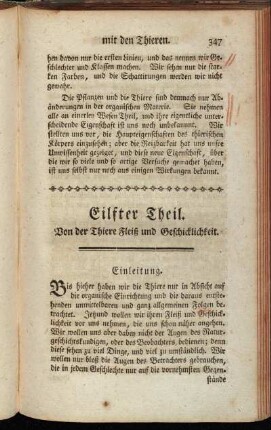 Einleitung. - XVII. Hauptstück. Die gemeinen Raupen.