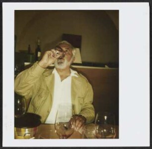 Wolfram Siebeck bei der Weinverkostung im Weingut Elena Walch“ in Kurtatsch/Südtirol