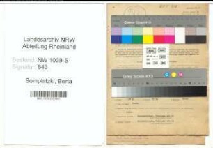 Entnazifizierung Berta Somplatzki , geb. 09.02.1889 (Geschaeftsinhaberin)