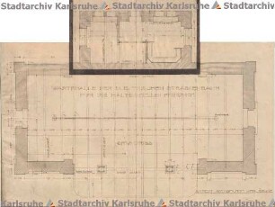 Beichel, Friedrich. Wartehalle der Elektrischen Straßenbahn für die Haltestelle Hauptfriedhof