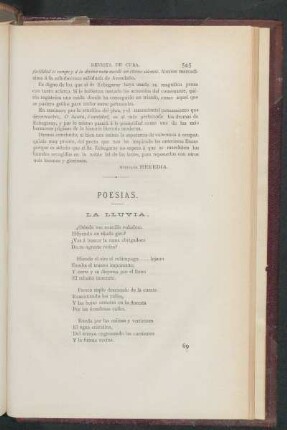 La lluvia.