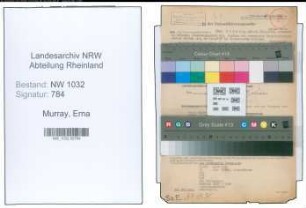 Entnazifizierung Erna Murray , geb. 25.09.1911 ()
