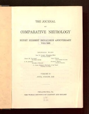 Henry Herbert Donaldson anniversary volume