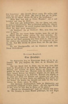 Drittes Kapitel. Eine Heimfahrt