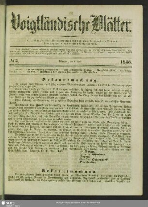 Voigtländische Blätter