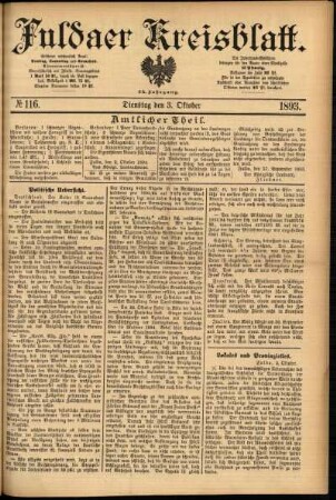 Ausgabe vom Dienstag, den 03. Oktober 1893.