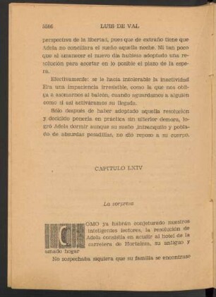 Capítulo LXIV - La sorpresa