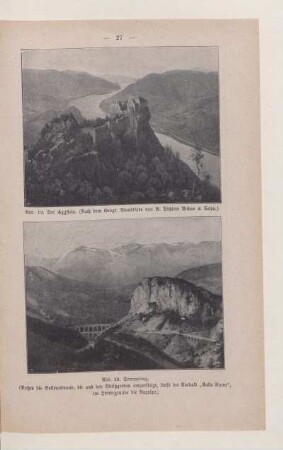 [Abb. 19.-20. Der Aggstein und Semmering]
