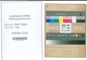 Entnazifizierung Emil Hofmann , geb. 12.02.1895 (Betriebsfuehrer)