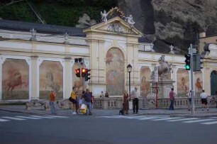 Salzburg - Altstadt : Hofmarstallschwemme am Neutor in Salzburg, aufgenommen 2006