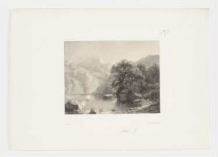 Berglandschaft mit Thunersee, Blatt 79 der Folge "Werke"