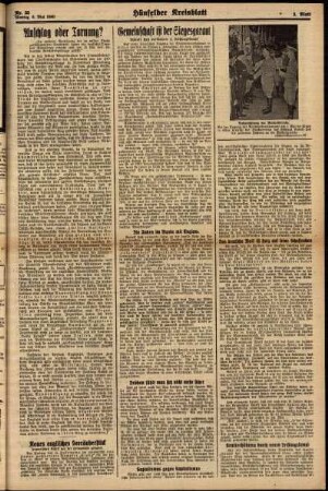 Zweite Ausgabe vom Montag, den 06. Mai 1940.