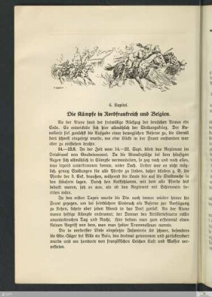 6. Kapitel: Die Kämpfe in Nordfrankreich und Belgien