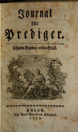 Journal für Prediger. 10. 1779