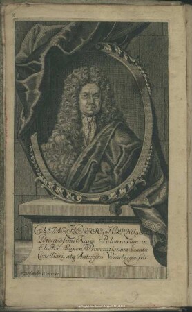 Caspar Henricus Hornius I. C. Potentissimi Regis Poloniarum in Elector. Saxon. Provocationum Senatu Consiliarius atque Antecessor Wittebergenssis