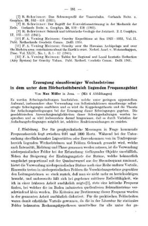 Erzeugung sinusförmiger Wechselströme in dem unter dem Hörbarkeitsbereich liegenden Frequenzgebiet