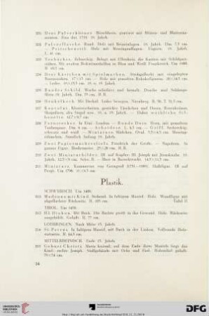 Plastik (Nr. 212 - 252)