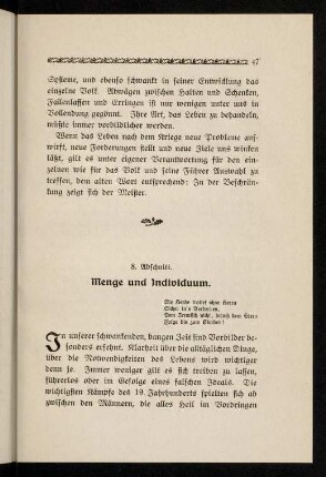 47-54, Menge und Individuum